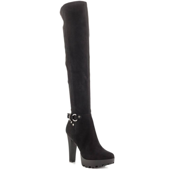 GUESS BLACK BOOTS Size 6.5 - Picture 1 of 9